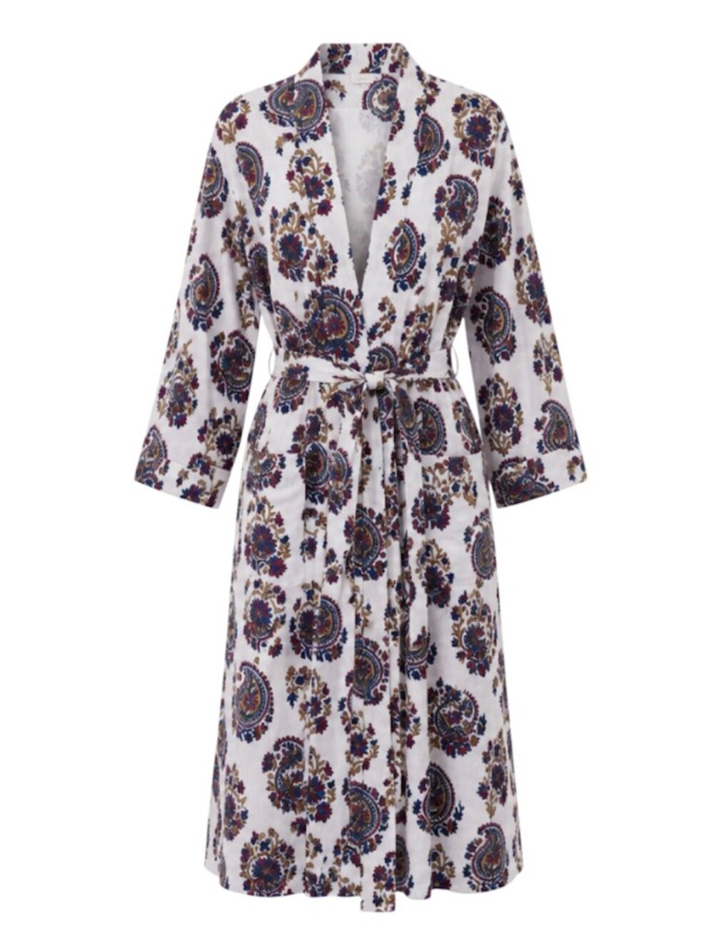 Fragonard Paisley Print Cotton Robe
